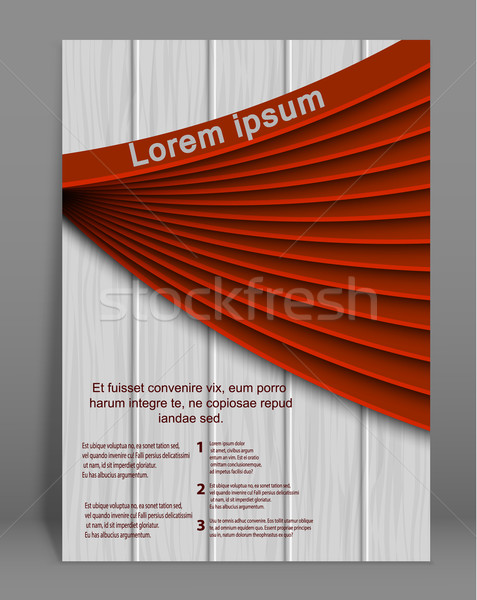 Vector  brochure or magazine cover  template Stock photo © blotty