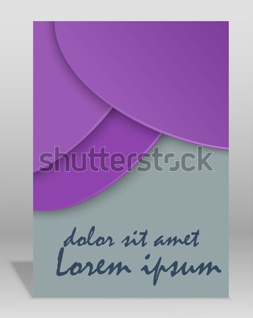 Vector  brochure or magazine cover  template Stock photo © blotty