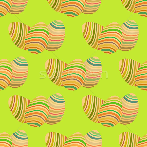 Easter egg seamless vector pattern. Stock photo © blotty