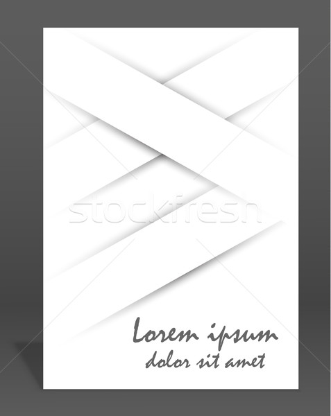 Vector  brochure or magazine cover  template Stock photo © blotty