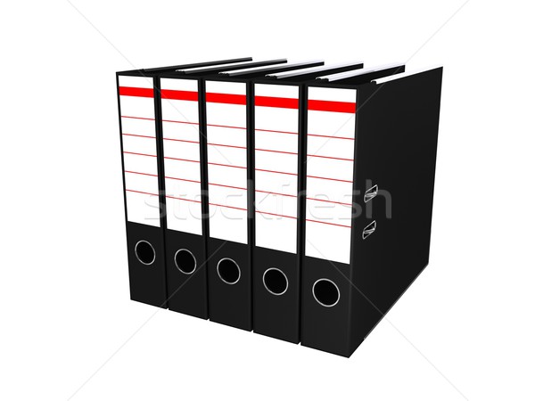 Stock photo: Folders on white background