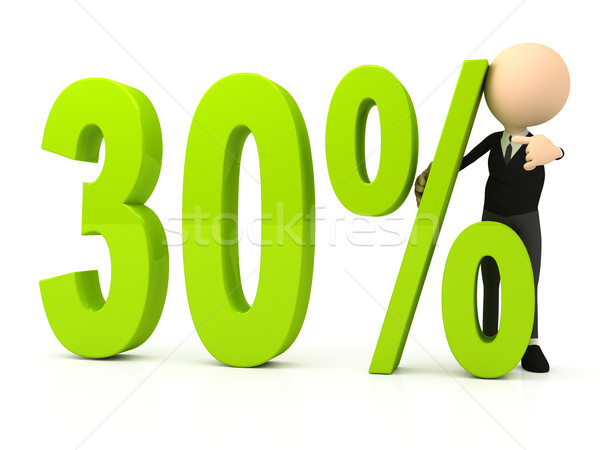 Percent symbol on white background Stock photo © blotty