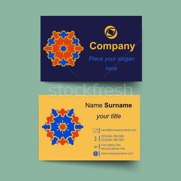 Modern simple light business card template Stock photo © blotty