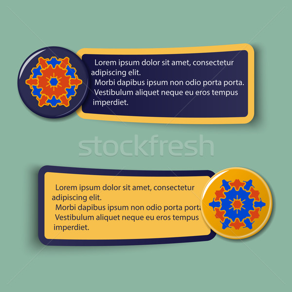 Stockfoto: Kleurrijk · web · stickers · illustratie