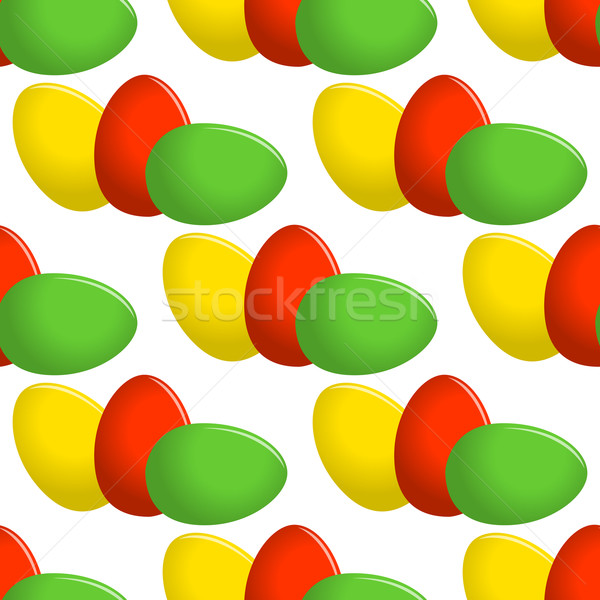 Easter egg seamless vector pattern. Stock photo © blotty