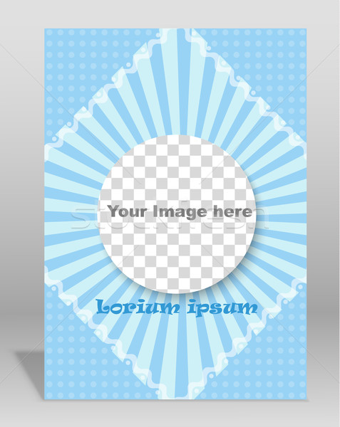 Vector  brochure or magazine cover  template Stock photo © blotty