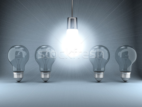 Bulb over background Stock photo © blotty