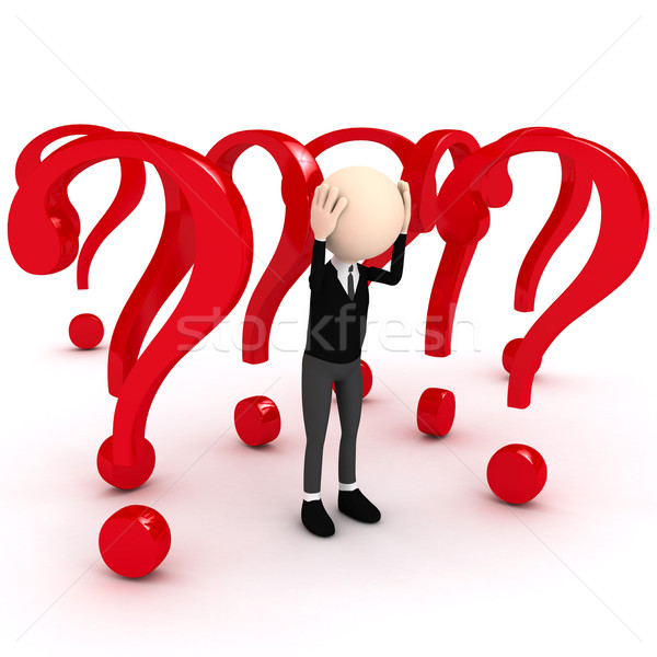 3d person decide problem Stock photo © blotty