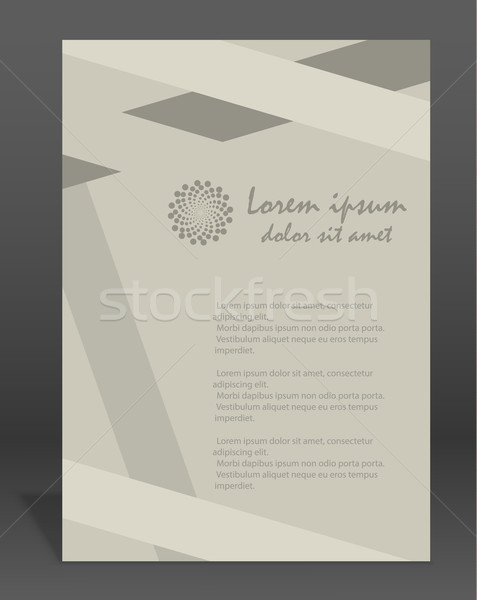 Vector  brochure or magazine cover  template Stock photo © blotty