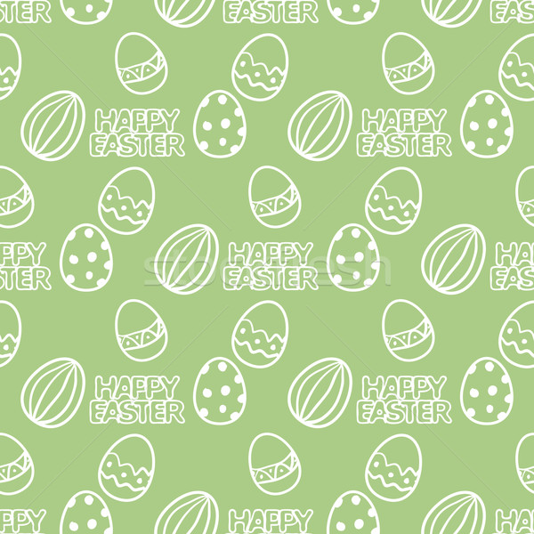 Easter egg seamless vector pattern. Stock photo © blotty