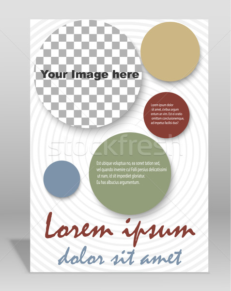 Vector  brochure or magazine cover  template Stock photo © blotty