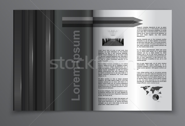 Vektör broşür düzen tasarım şablonu eps10 örnek Stok fotoğraf © blotty