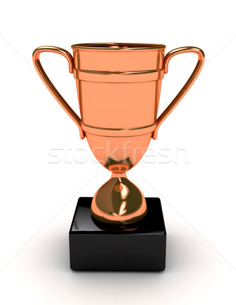 Awarding cup over white backgound Stock photo © blotty
