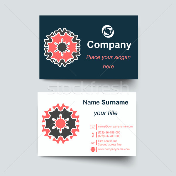 Modern simple light business card template Stock photo © blotty