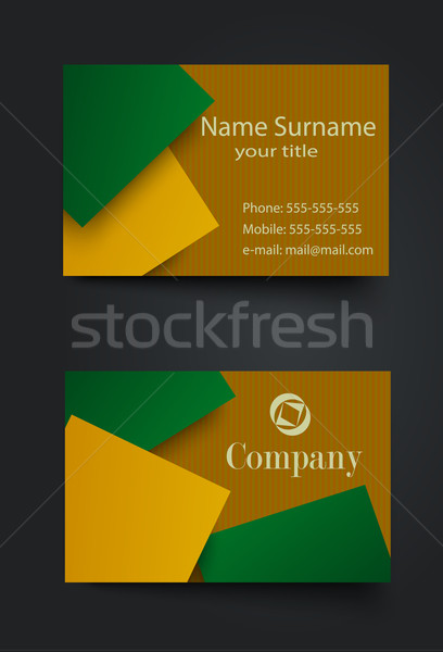 Modern simple light business card template Stock photo © blotty