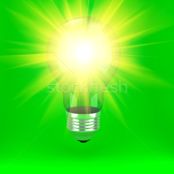 Bulb over background Stock photo © blotty