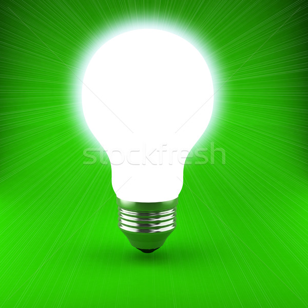 Bulb over background Stock photo © blotty