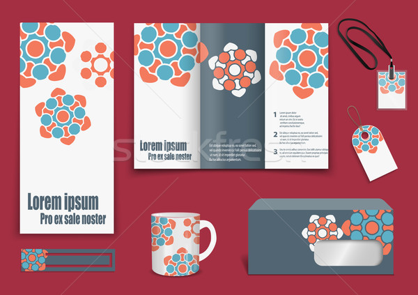 Présentation flyer design contenu heureux [[stock_photo]] © blotty