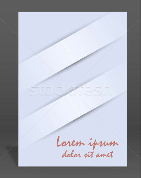 Vector  brochure or magazine cover  template Stock photo © blotty