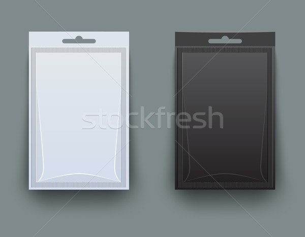 White and black blank pack for spices Stock photo © blotty