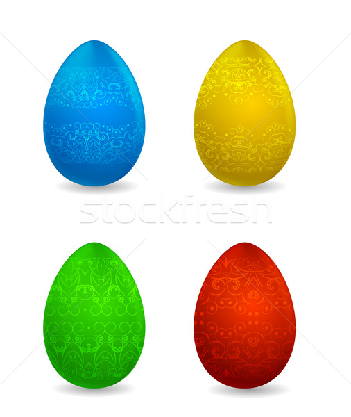 Vector illustration - easter eggs Stock photo © blotty