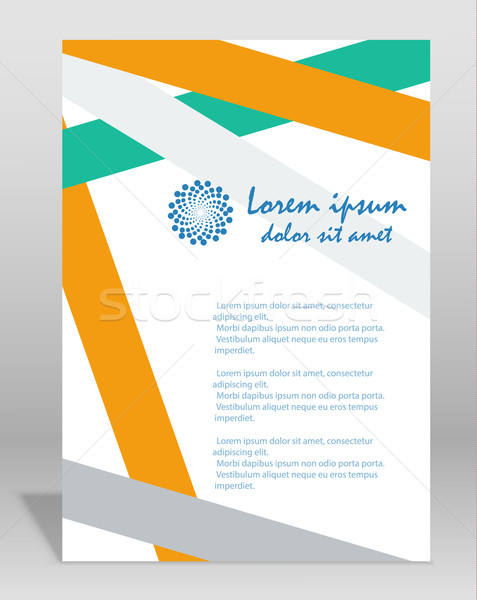 Vector  brochure or magazine cover  template Stock photo © blotty