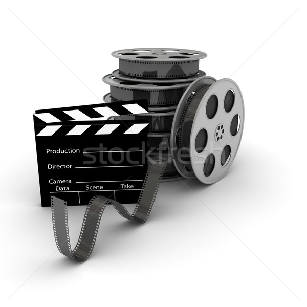 Film Film Filmrolle 3D gerendert Bild Stock foto © blotty