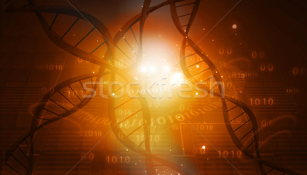 DNA 結構 抽象 數字 醫藥 科學 商業照片 © bluebay