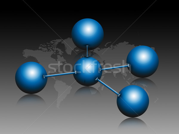 Monde résumé science couleur numérique chimie [[stock_photo]] © bluebay