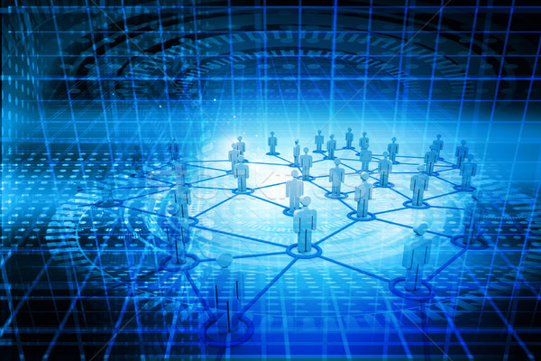 Negócio networking pessoas rede mundo fundo Foto stock © bluebay