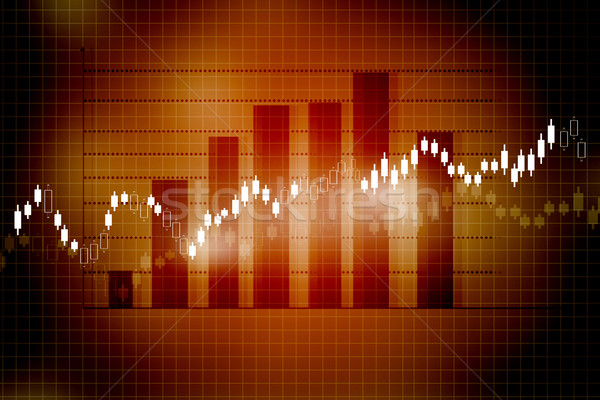 Mercado de ações traçar gráfico negócio dinheiro fundo Foto stock © bluebay