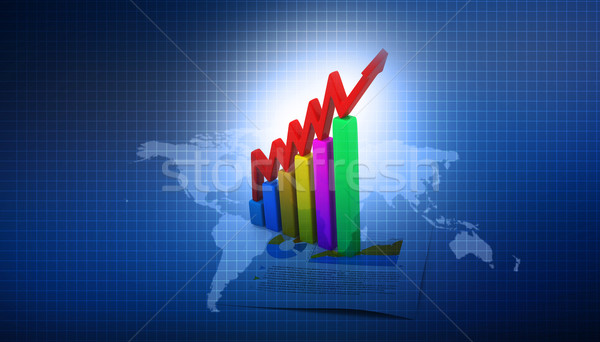 Zdjęcia stock: Działalności · wykresy · Pokaż · streszczenie · świat · finansów