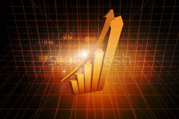 Gráfico de negócio azul financiar sucesso marketing gráfico Foto stock © bluebay