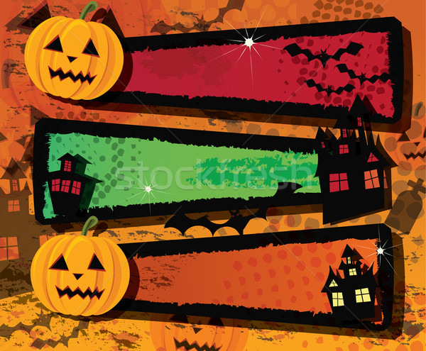Halloween banners, vector Stock photo © BlueLela