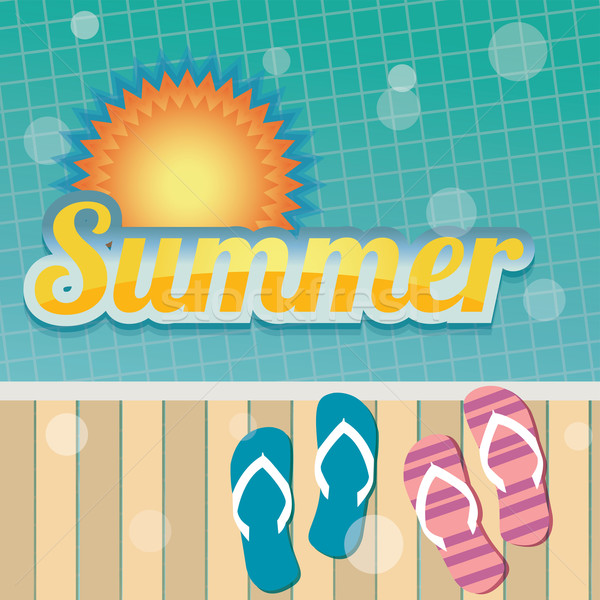 Summer holiday card, vector Stock photo © BlueLela