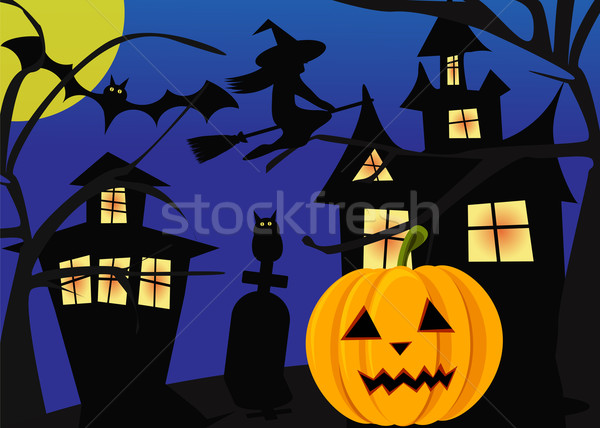 Halloween background, vector Stock photo © BlueLela