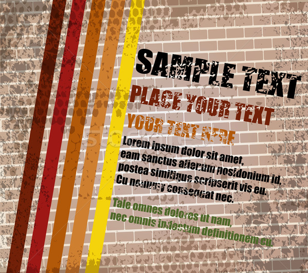 Abstract grungy background with place for text, vector Stock photo © BlueLela