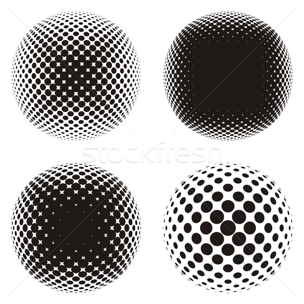 Nero mezzitoni design elementi vettore abstract Foto d'archivio © blumer1979