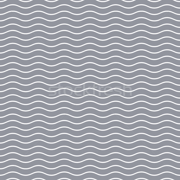 Semplice grigio senza soluzione di continuità ondulato line pattern Foto d'archivio © blumer1979