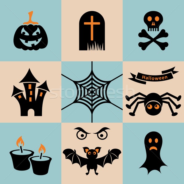 Stock photo: Halloween icons