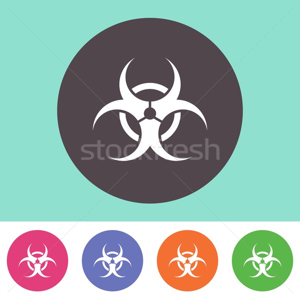 Biohazard icon Stock photo © blumer1979