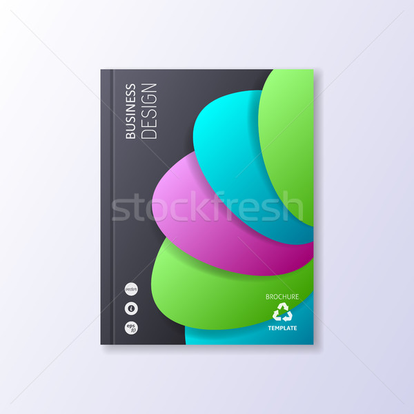 Abstract vector brochure design Stock photo © blumer1979