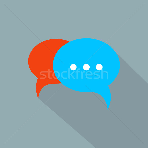 Vector chat icono simple resumen Foto stock © blumer1979