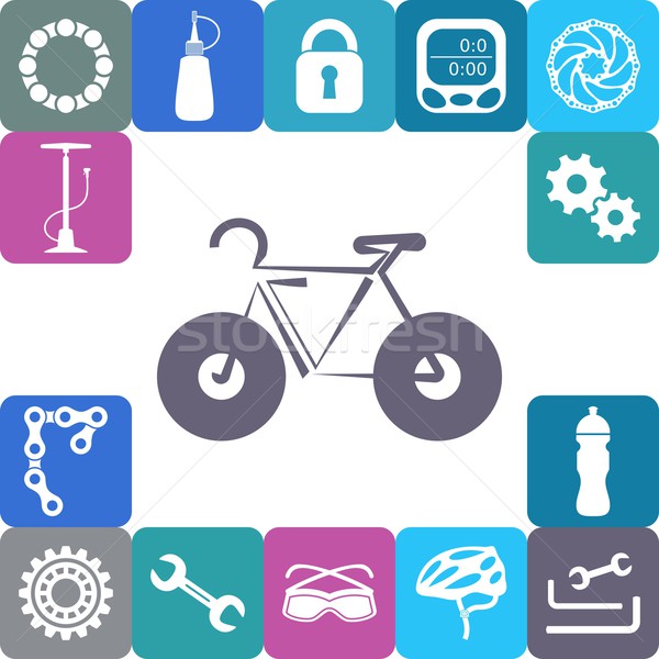 Bike icon Stock photo © blumer1979