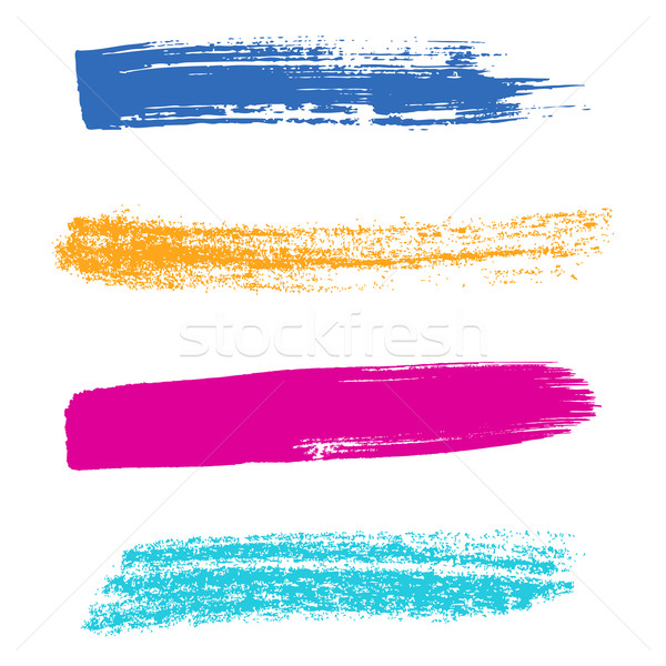 Colorful brush strokes Stock photo © blumer1979
