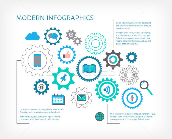 Stock photo: Modern vector infographic design