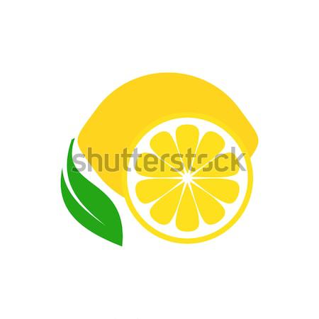 Lemon fruit icon Stock photo © blumer1979