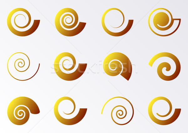 Spiral icons Stock photo © blumer1979