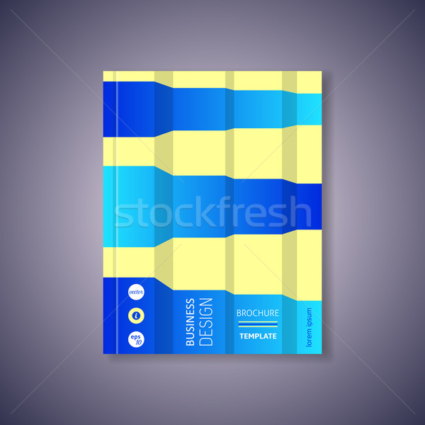 Brochure design template Stock photo © blumer1979