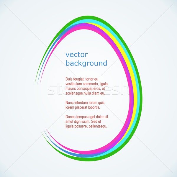 Easter egg vrolijk pasen vector kaart abstract kleurrijk Stockfoto © blumer1979